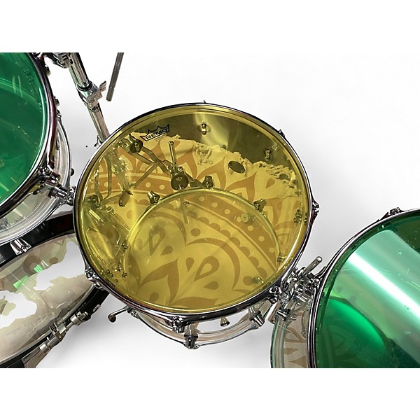 Used DW 6 Piece Design Series Acrylic Clear Drum Kit