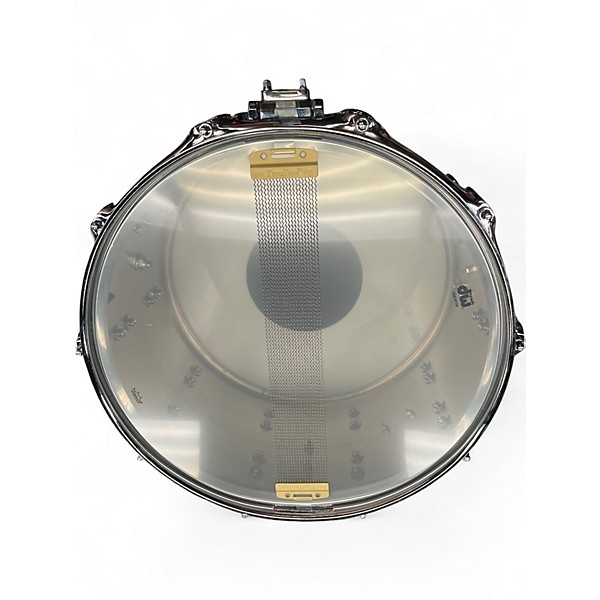 Used DW 14in Performance Series Steel Snare Clear Drum
