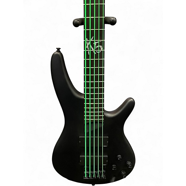 Used Ibanez K5 Fieldy Signature 5 String Black Electric Bass Guitar