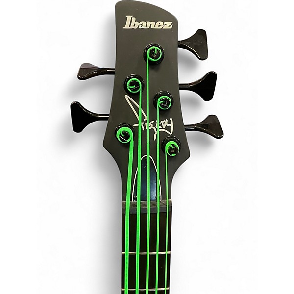 Used Ibanez K5 Fieldy Signature 5 String Black Electric Bass Guitar