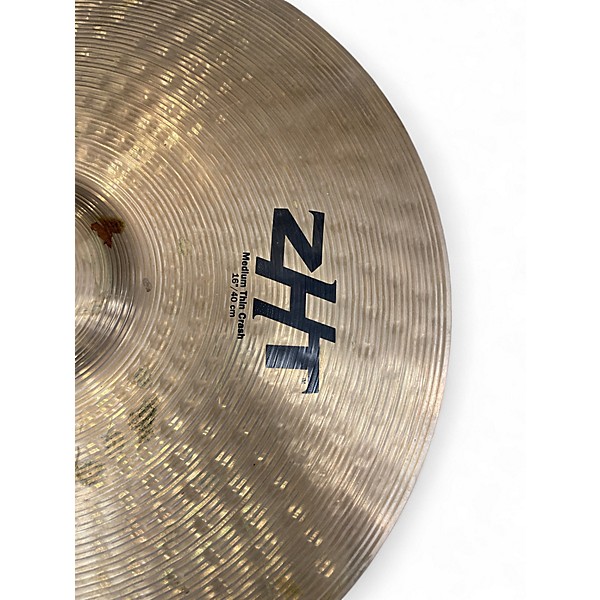 Used Zildjian 16in ZHT Medium Thin Crash Cymbal
