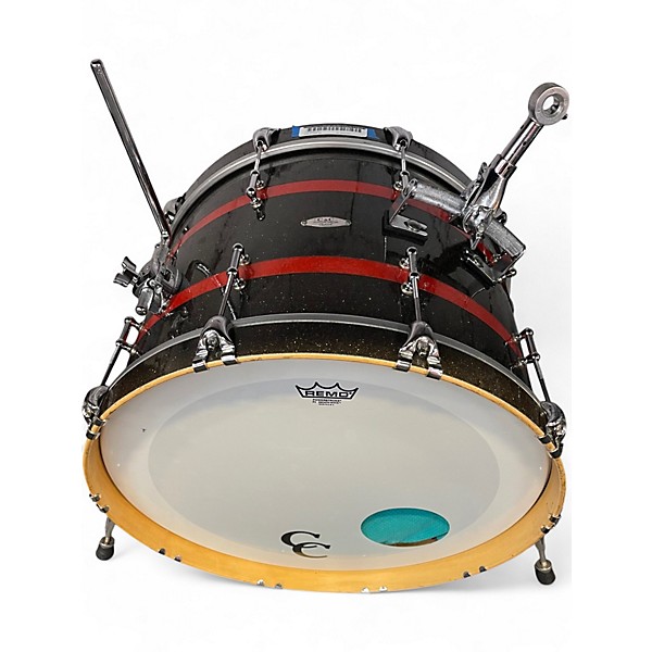 Used C&c Custom Drums 4 Piece 4 PIECE SHELL PACK Metallic Black Drum Kit