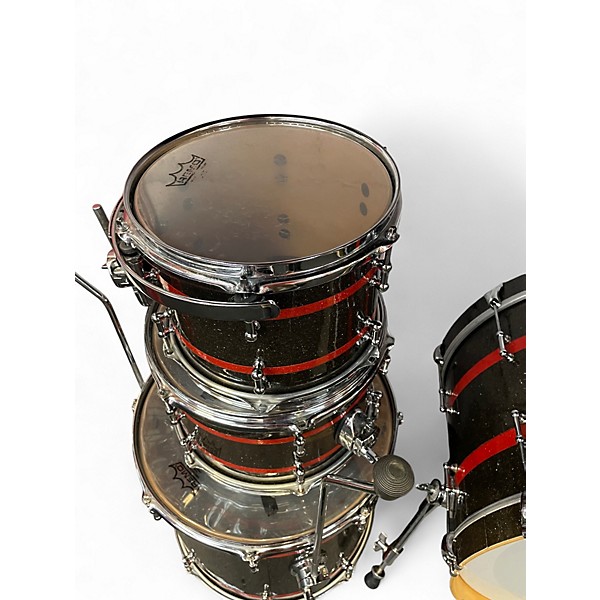 Used C&c Custom Drums 4 Piece 4 PIECE SHELL PACK Metallic Black Drum Kit