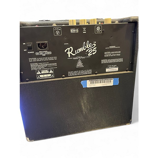 Used Fender Rumble 25 25W 1x10 Bass Combo Amp