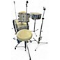 Vintage 1960s Slingerland 4 Piece 4 Piece Drum Set Silver Sparkle Drum Kit