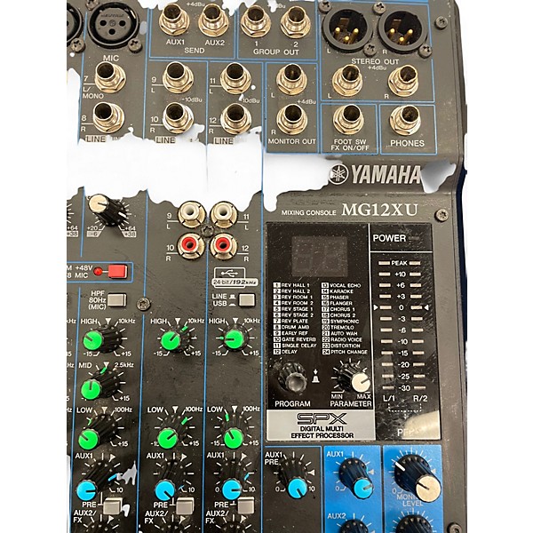 Used Yamaha MG12XU Unpowered Mixer