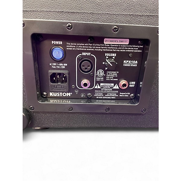 Used Kustom KPX10A Powered Speaker