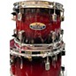 Used Pearl 5 Piece Decade Maple Deep Red Burst Drum Kit
