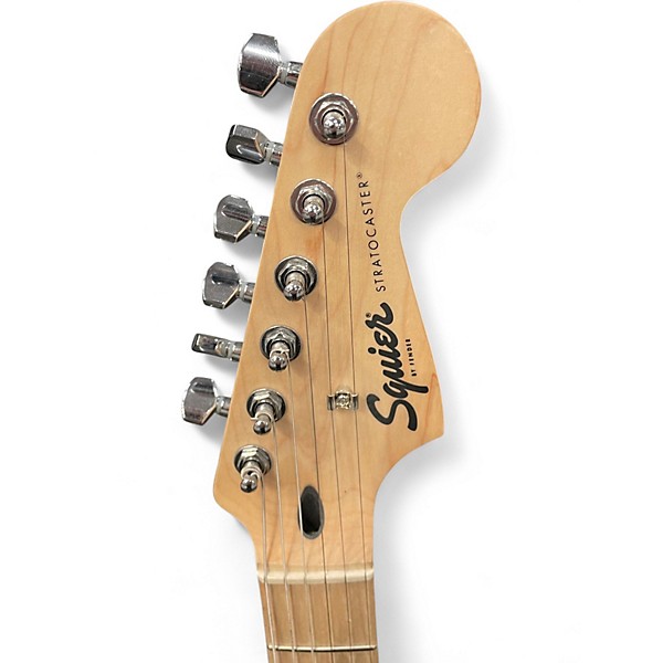 Used Squier SONIC STRATOCASTER HSS Black Solid Body Electric Guitar