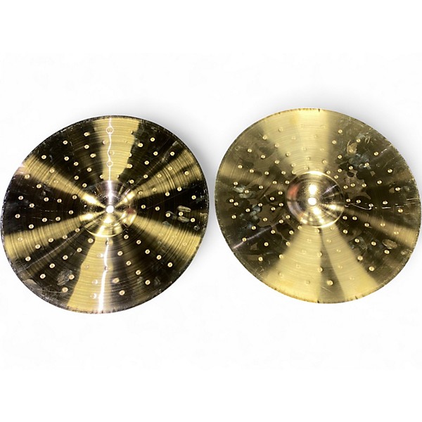 Used Wuhan Cymbals & Gongs 14in 457 Heavy Metal Hi Hat Pair Cymbal