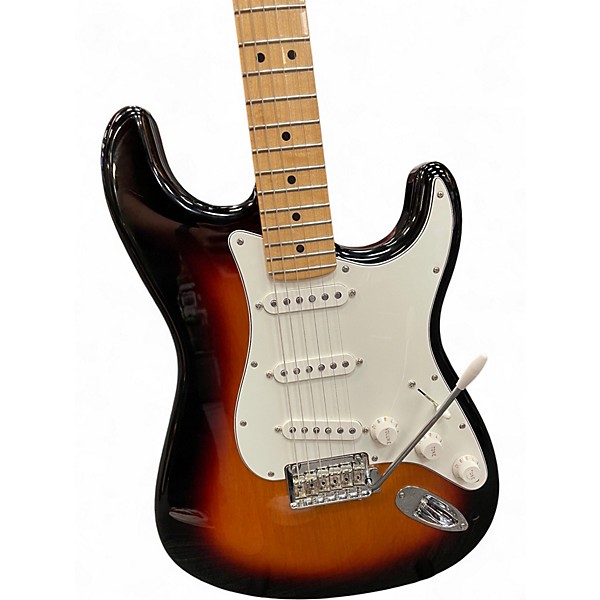 Used Fender Player Stratocaster 3 Color Sunburst Solid Body Electric Guitar
