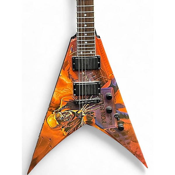 Used Dean Dave Mustaine VMNT Peace Sells Black Solid Body Electric Guitar