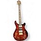 Used 2022 PRS Special Semi-Hollow 22 10 Top Black Amber Hollow Body Electric Guitar