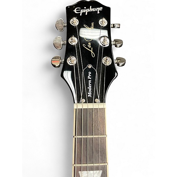 Used Epiphone LES PAUL MODERN PRO Ebony Solid Body Electric Guitar