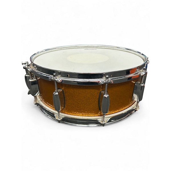 Used Barton Drums 14in NA MAPLE ORANGE SPARKLE Drum