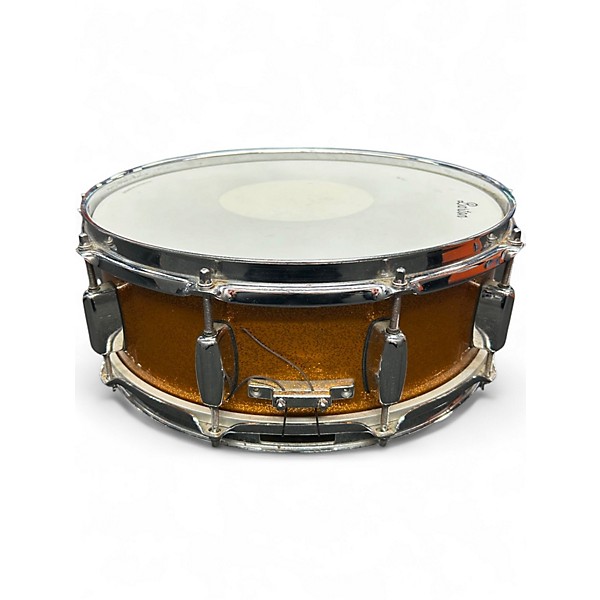 Used Barton Drums 14in NA MAPLE ORANGE SPARKLE Drum