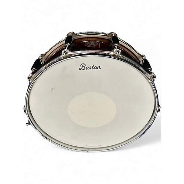 Used Barton Drums 14in NA MAPLE ORANGE SPARKLE Drum