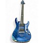 Used Schecter Guitar Research C1 Platinum Blue Solid Body Electric Guitar thumbnail