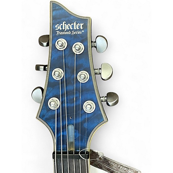 Used Schecter Guitar Research C1 Platinum Blue Solid Body Electric Guitar