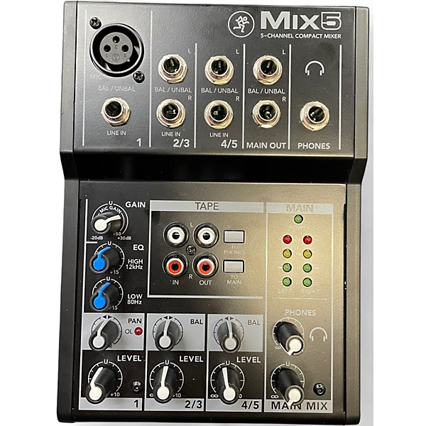 Used Mackie Mix5 Unpowered Mixer