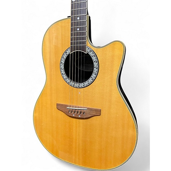 Used Ovation CC057 Natural Acoustic Electric Guitar