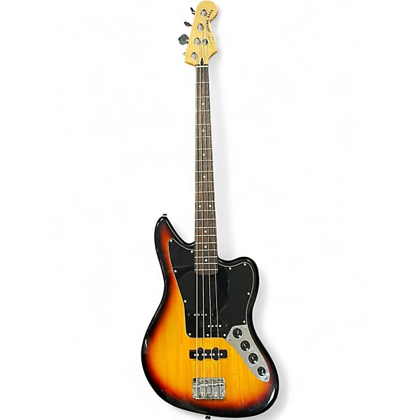 Used Squier Vintage Modified Jaguar Bass Sunburst Electric Bass Guitar