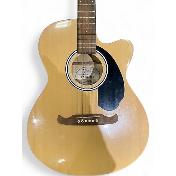 Used Fender FA-135CE Antique Natural Acoustic Electric Guitar
