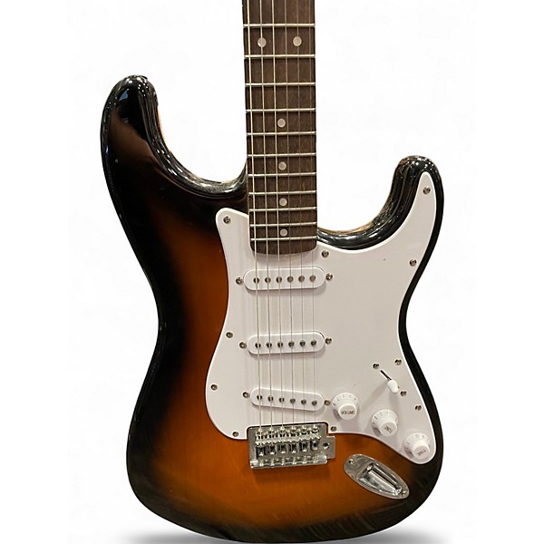 Used Squier Affinity Stratocaster 3 Color Sunburst Solid Body Electric Guitar