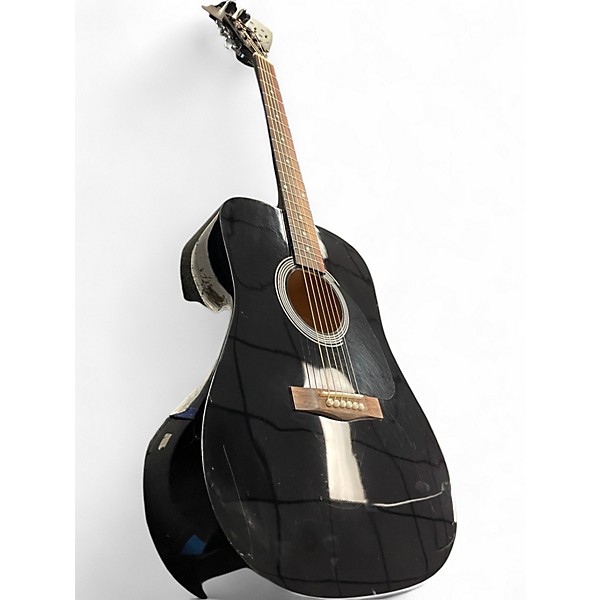 Used Fender FA100 Black Acoustic Guitar