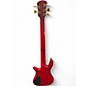 Used Spector Legend 5 Neck Thru Trans Crimson Red Electric Bass Guitar