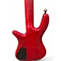 Used Spector Legend 5 Neck Thru Trans Crimson Red Electric Bass Guitar