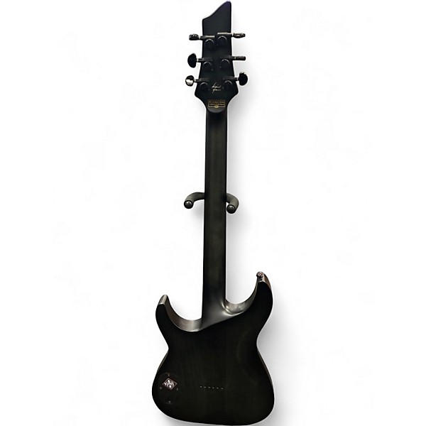 Used Schecter Guitar Research KM6 Trans Black Solid Body Electric Guitar