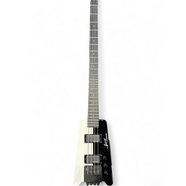 Used Steinberger XT2 SPIRIT Black and White Electric Bass Guitar