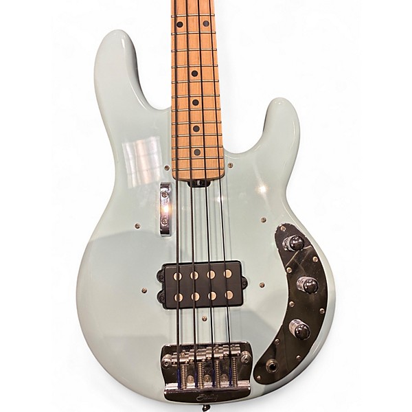 Used Sterling by Music Man SHORT SCALE BASS Daphne Blue Electric Bass Guitar