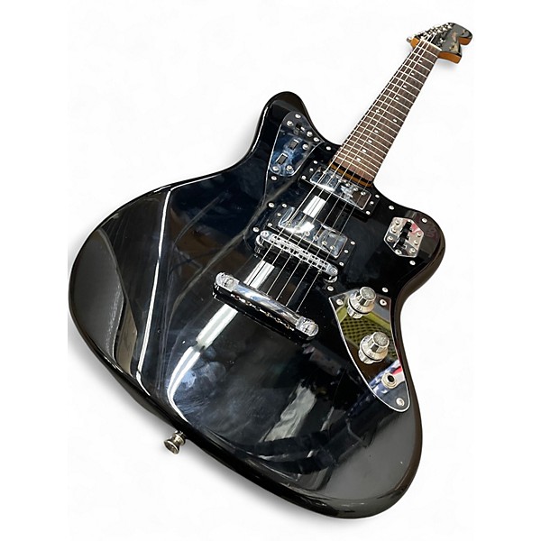 Used Fender Jaguar Black Solid Body Electric Guitar