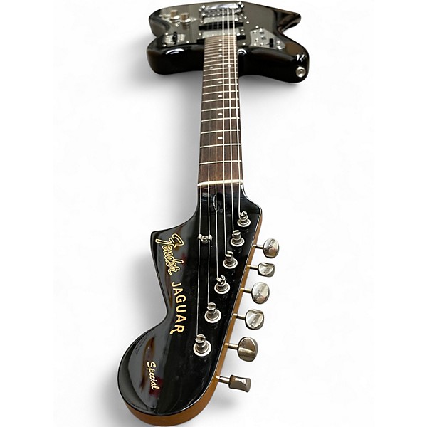 Used Fender Jaguar Black Solid Body Electric Guitar