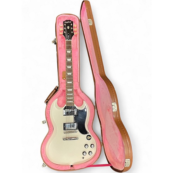 Used Epiphone INSPIRED BY GIBSON LES PAUL SG Alpine White Solid Body Electric Guitar