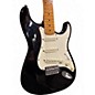 Used 1980s Squier Stratocaster Black Solid Body Electric Guitar