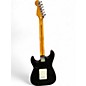 Used 1980s Squier Stratocaster Black Solid Body Electric Guitar
