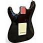 Used 1980s Squier Stratocaster Black Solid Body Electric Guitar
