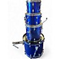 Used Ludwig 5 Piece Accent BLUE Drum Kit