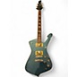 Used Ibanez Iceman IC420 Ice Blue Metallic Solid Body Electric Guitar thumbnail
