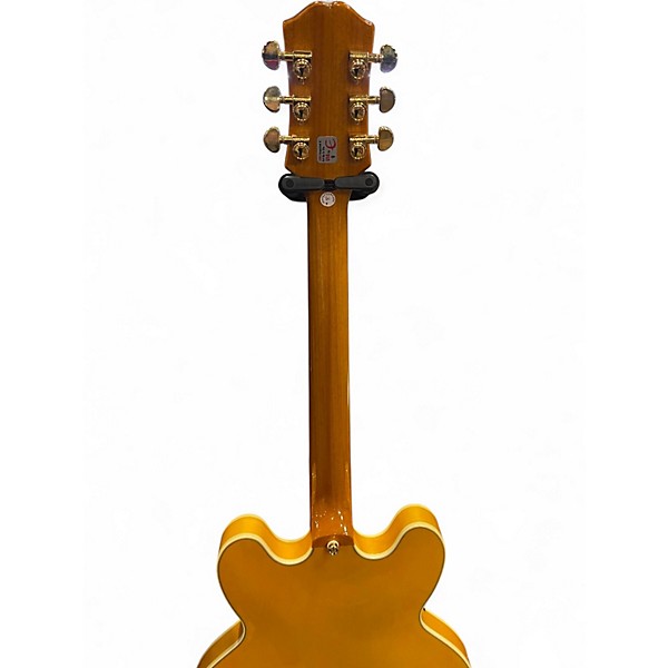 Used Epiphone Sheraton Left Handed Natural Hollow Body Electric Guitar