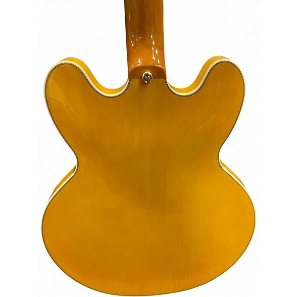 Used Epiphone Sheraton Left Handed Natural Hollow Body Electric Guitar
