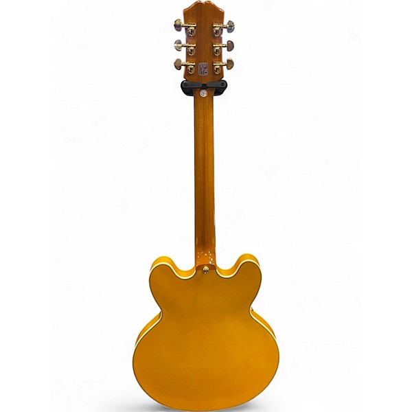 Used Epiphone Sheraton Left Handed Natural Hollow Body Electric Guitar