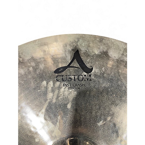 Used Zildjian 17in A Custom Fast Crash Cymbal