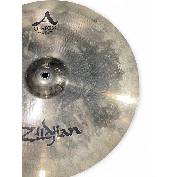 Used Zildjian 17in A Custom Fast Crash Cymbal