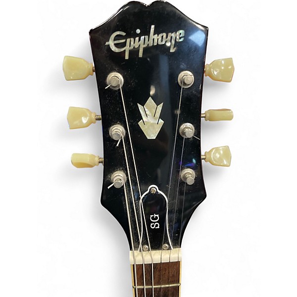 Used 2022 Epiphone SG Cherry Solid Body Electric Guitar