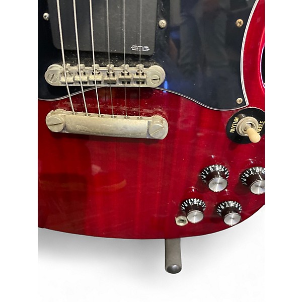 Used 2022 Epiphone SG Cherry Solid Body Electric Guitar