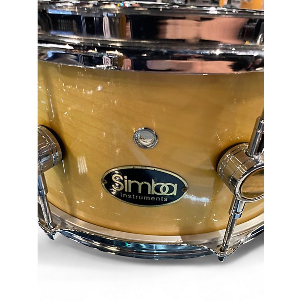 Used Simba 14X6.5 SNARE Natural Drum
